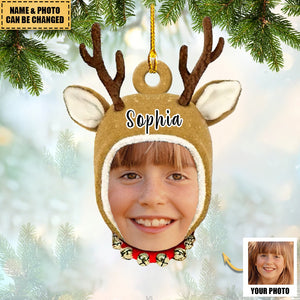 Custom Photo - Lovely Reindeer Ornament