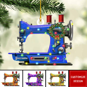 Personalized Sewing Machine Christmas Ornaments - Gift For Sewing Lovers - 2024 New Release