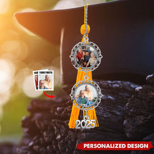 Personalized Graduation Cap Photo Charm Class Of 2025