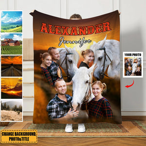 Custom Photo For Famer Blanket