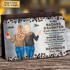 To My Daughter - Personalized Stainless Wallet Card