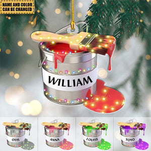 Personalized Painter Christmas Ornament Gift for Artists - 2024 New Release