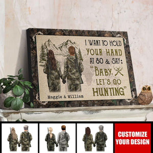 Baby, Let's Go Hunting Horizontal Poster - Gift For Couple, Hunting Lovers