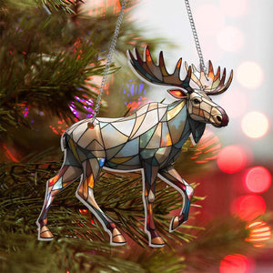 Moose Sun Catcher Ornament - Gift For Moose Lovers