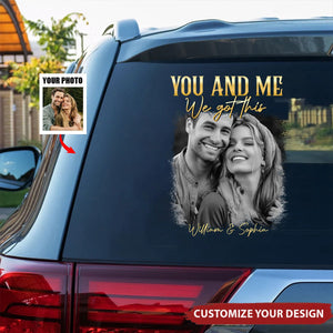 You & Me We Got This Vintage 90s - Personalized Photo Decal