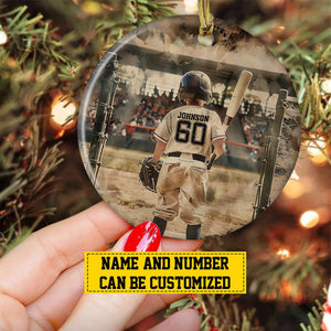 2024 New Release My Favorite Baseball-Personalized Christmas Ornaments-Gift For Baseball Lovers