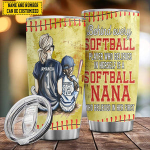 Personalized Softball Girl Tumbler-Gift For Softball Lovers