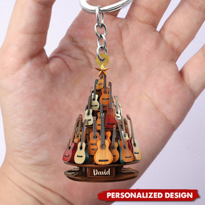 Personalized Classic Guitar Keychain-Gift for Music Lovers, Guitar Players-2024 New Release