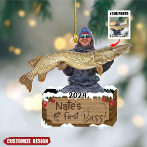 Custom Fishing Photo Ornament Christmas Ornaments - Fish Lovers Gifts  - 2024 New Release