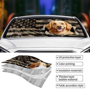 Custom Photo Let Adventures Fill Your Soul - Dog & Cat Personalized Auto Windshield Sunshade