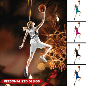 Personalized Basketball Ornament-Gift for Basketball Girl-2024 New Release