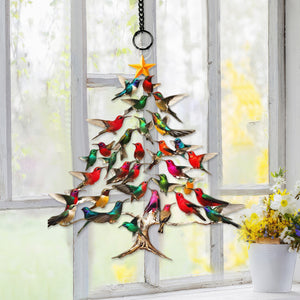 Hummingbird Sun Catcher Ornament - Gift For Hummingbird Lover