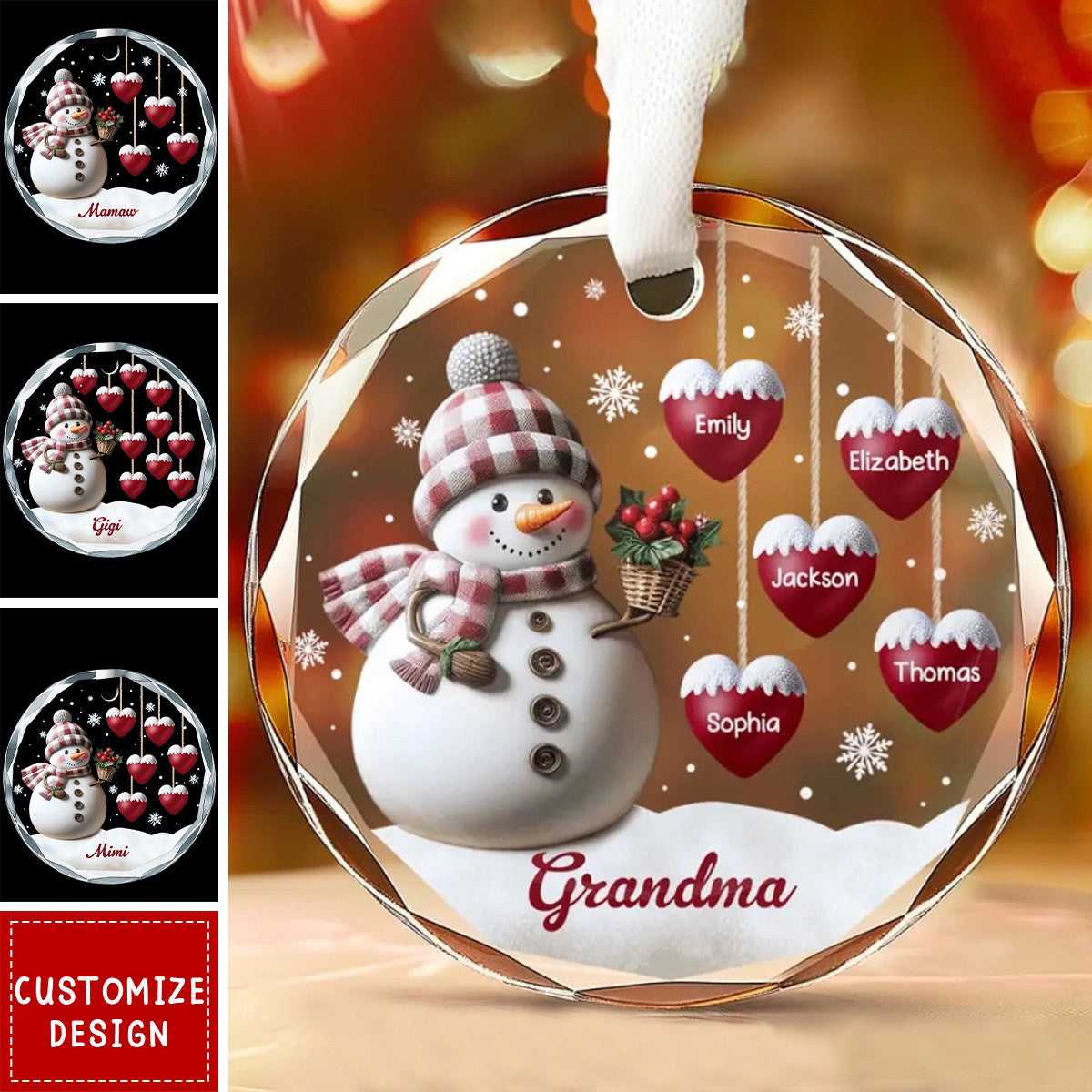 If Nothing Is Going Well, Call Your Grandmother - Family Personalized Circle Ornament - 2024 New Release