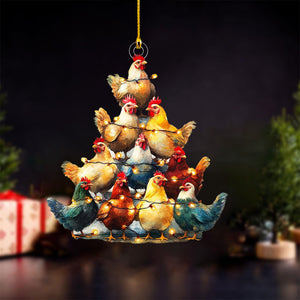 2024 New Release-Chicken Christmas Ornament-Gift for Chicken Lover