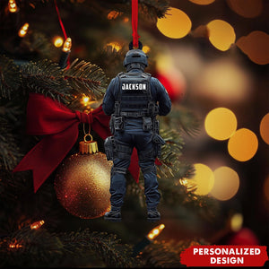 Personalized Police Ornament-Gift for Dad,Husband-2024 New Release