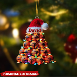 Personalized Basketball Christmas Ornament-Gift For Basketball Fans-2024 New Release