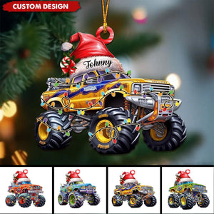 Personalized Monster Truck Ornament, Gift for Truck Lovers-2024 New Release