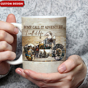 I Call It Life - Motorcycle Photo Collage Personalized Mug