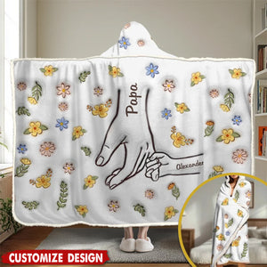 Love Makes A Family Complete - Personalized Hooded Blanket