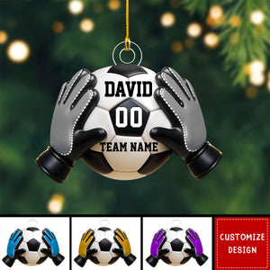 Personalized Goal Keeper Christmas Ornament Gift for Soccer Lover-2024 New Release