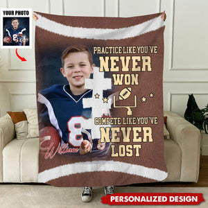 The Best Motivation Always Comes From Within-Personalized Football Blanket - Gift For Football Lovers