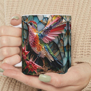 Colorful Hummingbird Mug - Gift For Bird Lovers