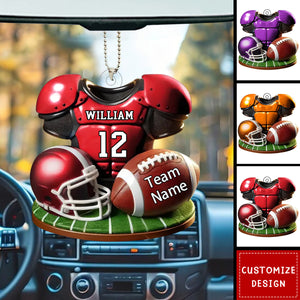 Personalized American Football Car Ornament - Gift For American Football Lovers - New Release