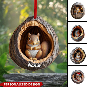 Personalized Squirrel Ornament-Gift For Squirrel Lover-2024 New Release