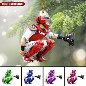 Personalized Baseball Christmas Ornament Gift For Baseball Lover-2024 New Release