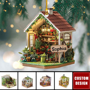 Personalized Garden House Christmas Ornament - Gift For Gardening Lovers - 2024 New Release