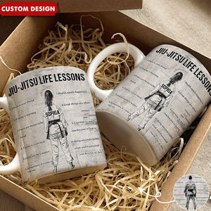 Personalized Jiu-Jitsu Life Lessons Mug-Gift For Jiu-Jitsu Lovers