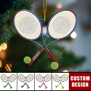 Personalized Tennis Christmas Ornament, Gift For Tennis Lovers - 2024 New Release