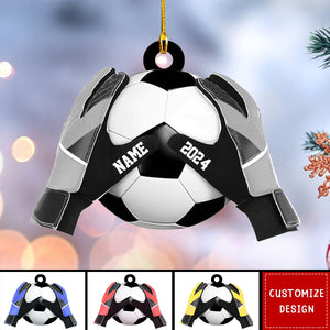 Personalized  Soccer Goal Keeper Christmas Ornament - Gift For Soccer Lovers