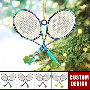 Personalized Tennis Christmas Ornament, Gift For Tennis Lovers - 2024 New Release