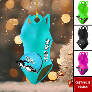 Personalized Swimmer Accessories Ornaments Gift For Swimmer - 2024 New Release