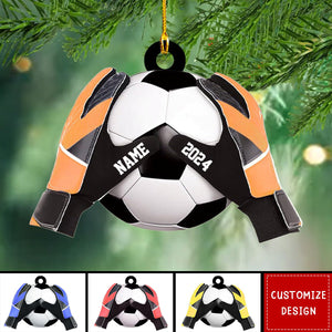 Personalized  Soccer Goal Keeper Christmas Ornament - Gift For Soccer Lovers