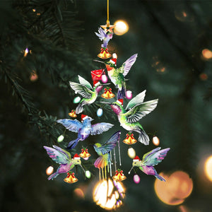 Funny Hummingbird Christmas Tree Ornament-Gift For Bird Lover-2024 New Release