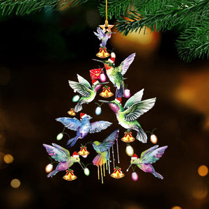 Funny Hummingbird Christmas Tree Ornament-Gift For Bird Lover-2024 New Release