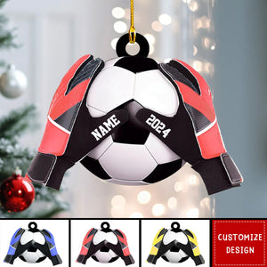 Personalized  Soccer Goal Keeper Christmas Ornament - Gift For Soccer Lovers