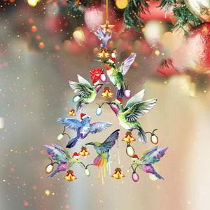 Funny Hummingbird Christmas Tree Ornament-Gift For Bird Lover-2024 New Release