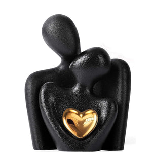 Mini Couple With Heart Statue, Anniversary Gift For Couple