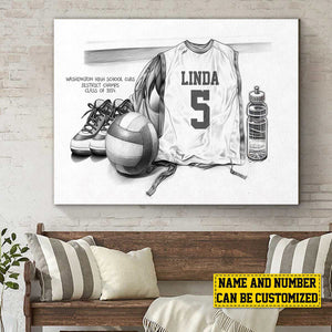 Personalized Class Volleyball Team Poster-Poster Gift For Volleyball Team Members