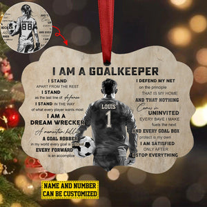 I Am A Goalkeeper Personalized Soccer Christmas Ornament-Gift For Soccer Lovers-2024 New Release