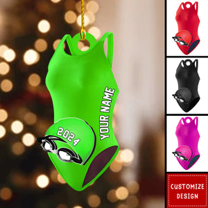 Personalized Swimmer Accessories Ornaments Gift For Swimmer - 2024 New Release