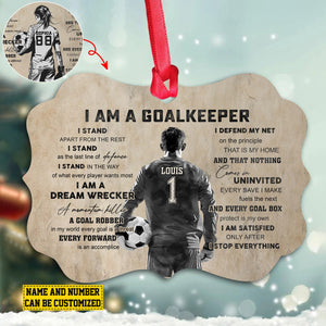 I Am A Goalkeeper Personalized Soccer Christmas Ornament-Gift For Soccer Lovers-2024 New Release