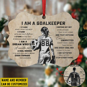 I Am A Goalkeeper Personalized Soccer Christmas Ornament-Gift For Soccer Lovers-2024 New Release