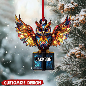 Personalized Owl Christmas Ornament Gift for Owl Lover-2024 New Release