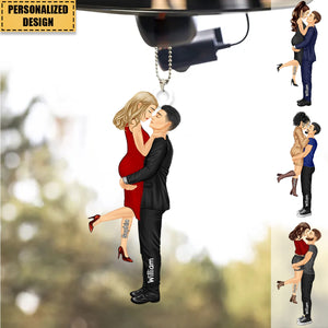 New Release - Couple Kiss Personalized Ornament, Anniversary Gift For Wife,Husband