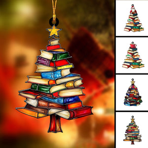 Christmas Book Tree Ornament--Gift For Book Lover-2024 New Release