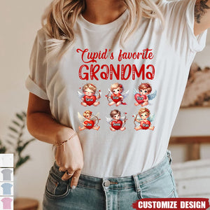 Personalized Cupid's Favorite Grandma T-Shirt